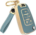 Lucrum Compatible with Chevy, Buick Key Fob Cover & Keychain by Lucrum