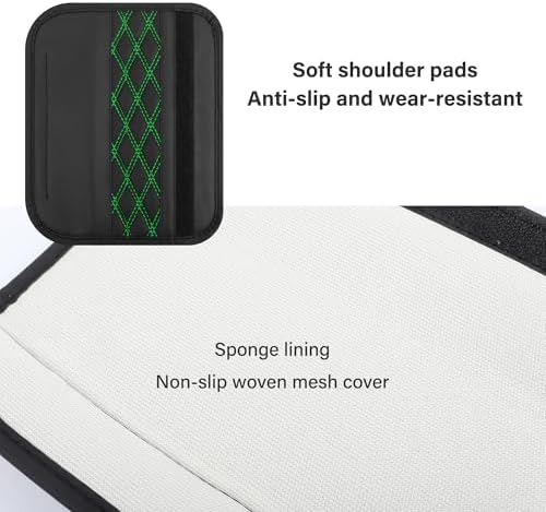 2PCS Car Seat Belt Cover Pads, Leather Seatbelt Covers Protect Shoulder and - Image 4