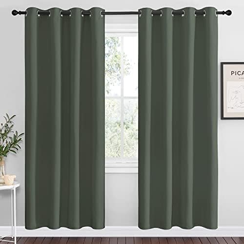 NICETOWN Dark Mallard Blackout Curtain Panel Grommet by NICETOWN