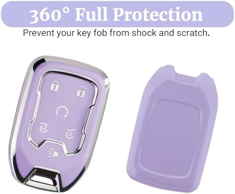 Joouheax for Chevy Soft TPU 6-Button Key Fob Cover, Soft TPU - Image 4
