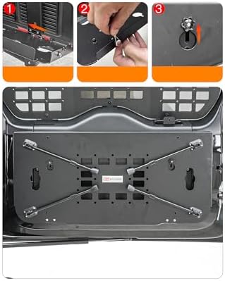 for Land Rover Defender 90/110/130 2020-2025 Tailgate Storage Rack Folding - Image 7