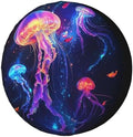 Jellyfish Koi Fish Spare Tire Cover Dust-Proof Wheel Tire Cover Fit Trailer by Foruidea