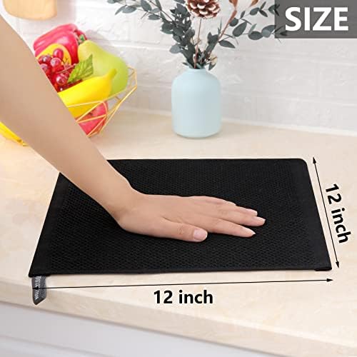 Homaxy 100% Cotton Waffle Weave Kitchen Dish Cloths 12-Pack - Image 5