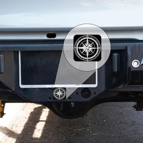 Hitch Receiver Cover 2" Compass Nautical Ocean Guide Trailer Hitch Cover Tube - Image 6