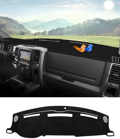 Autorder Dashboard Cover Mat for 2009 2010-2018 Dodge Ram 1500 2500 3500 by Autorder