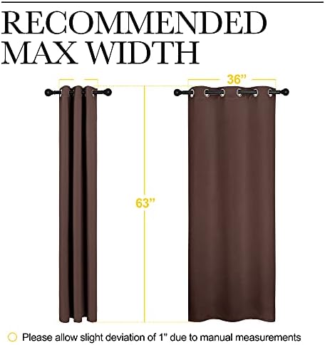 NICETOWN Nursery Essential Thermal Insulated Solid Grommet Top Blackout Curtains - Image 6