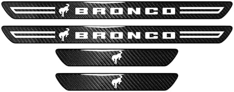 iPick Image for Ford new Bronco Real Carbon Fiber 4 Pcs Universal Door Sill - Image 2
