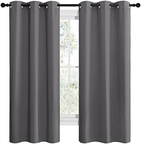 NICETOWN Grey Blackout Curtains - Image 2