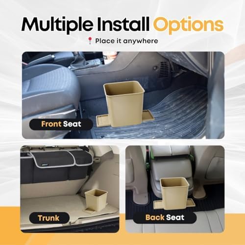 Car Trash Can with Stability Wings – Leakproof Portable Garbage Bin - Image 7