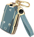 Lucrum Compatible with Chevy, Buick Key Fob Cover & Keychain by Lucrum