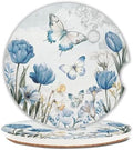 Butterfly Car Coasters Set of 2 by Unknown
