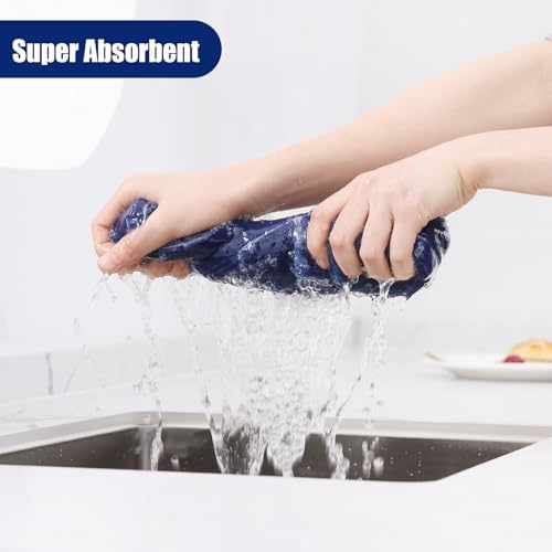 Homaxy Microfiber Kitchen Towels and Dishcloths Sets, 16 Pack - Image 3