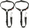 2-Pack Reflective Retractable Pet Seat Belt – Nylon Dog Tether, Adjustable Strap by Unknown