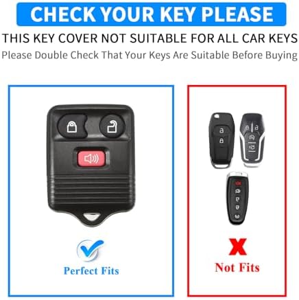 QBUC for Ford 3 Buttons Key Fob Cover - Image 2