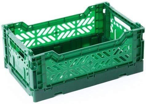 2 x AY-KASA Collapsible Storage Bin Container Basket Tote, Folding Basket Crate by AYKASA