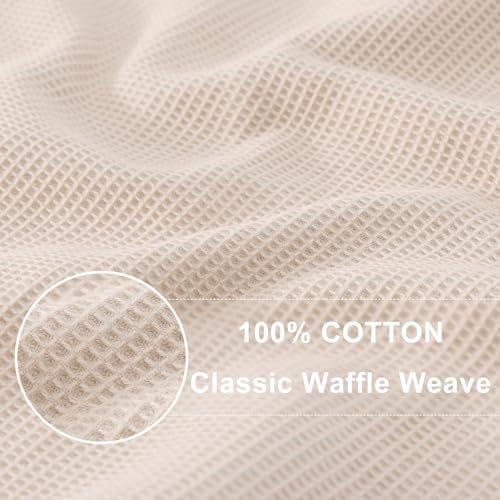 Homaxy 100% Cotton Waffle Weave Kitchen Towels, 4 Pack - Image 2