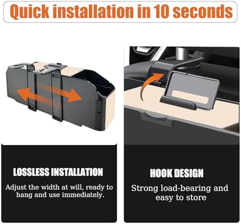 Back Seat Car Organizer, 5 in 1 Multifunctional Car Back Seat Storage Box - Image 4