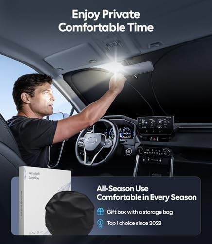 Wigoo for Kia Sorento Windshield Sunshade, Custom Fit, Keeps Interior Cool - Image 6