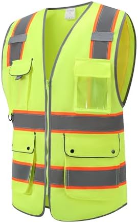 XIAKE Reflective Safety Vest for Men & Women High Visibility Class 2 Vest - Image 2