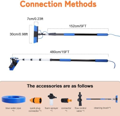 15/20FT Telescopic Solar Panel Cleaning Kit - Image 2
