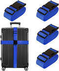 Chelmon Luggage Straps for Suitcases TSA Approved Travel Essentials 8 Pack by Chelmon