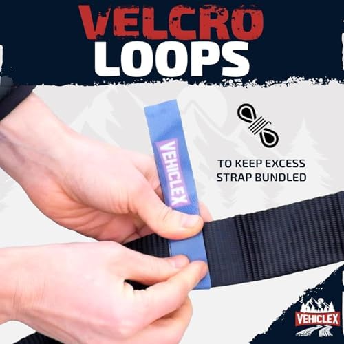 Vehiclex 2" x 10' Lasso Wheel Tie Down Straps - Image 6