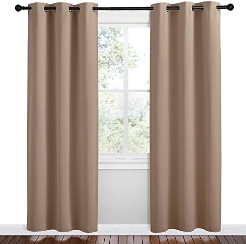 NICETOWN Cappuccino Blackout Curtains - Image 2
