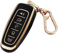 for Ford Key Fob Cover Keyless Remote Smart Key Fob Shell by QIXIUBIA