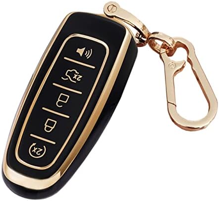 for Ford Key Fob Cover Keyless Remote Smart Key Fob Shell by QIXIUBIA