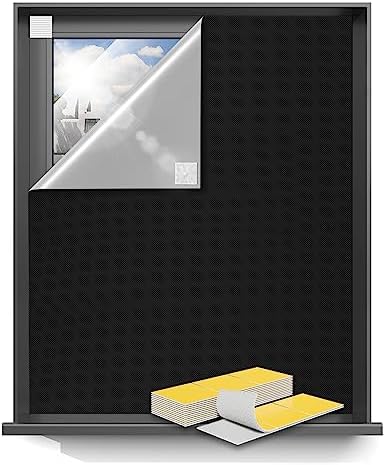 Sumobaby Blackout Curtains 52"x72" Portable No Drill Black Out Window Cover by Sumobaby