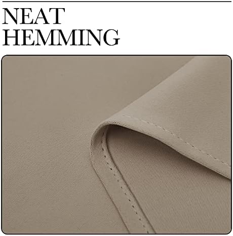 NICETOWN Taupe Blackout Curtains - Image 7
