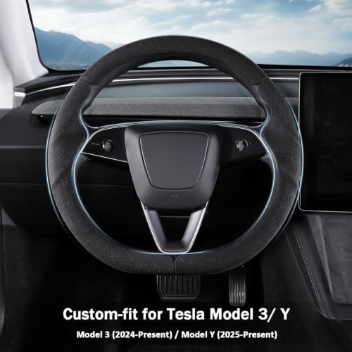 Steering Wheel Cover for Tesla Model Y 2025- Present/Model 3 Highland - Image 2