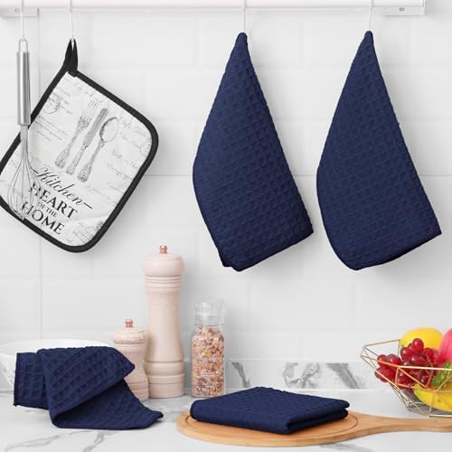 Homaxy Microfiber Kitchen Towels and Dishcloths Sets, 12 Pack - Image 5