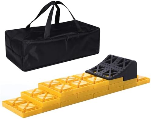 Homeon Wheels 10 Packs Rv/Camper Leveling Blocks, Chocks Anti-Slip Pads Design by HomeonWheels