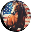 American Flag Horse Spare Tire Cover by TZBVTAU