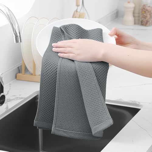 Homaxy 100% Cotton Waffle Weave Kitchen Dish Towels 24-Pack - Image 4