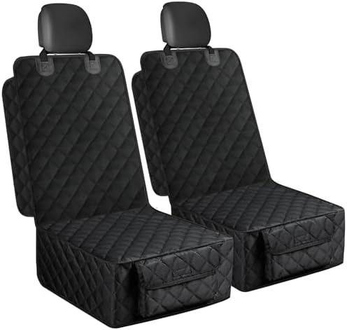 2 Pack Dog Car Seat Cover for Front Seat, Pet Car Seat Protector by SMATTO
