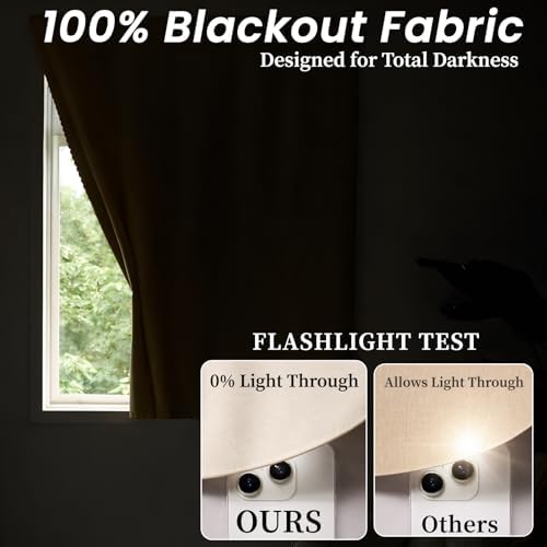 AJAZZ 100% Blackout Self Adhesive Curtains Small Window Short Temporary Black - Image 3