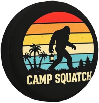 Camp Squatch Spare Tire Cover Waterproof Wheel Cover 14 Inch Universal Fit by Unknown