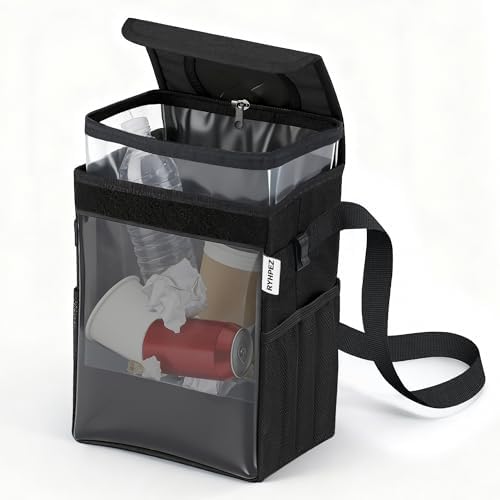 Car Garbage Can with See Through Window, Car Trash Bin with Removable Liner - Image 3