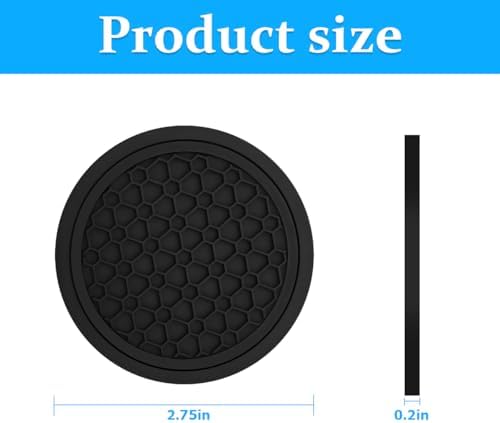 Mandark 4PCS 2.75 Inch Car Cup Holder Coasters - Image 2