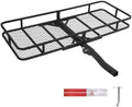 Leader Accessories Folding Hitch Cargo Carrier 60"x24"x6", Fits 2" Receiver by LeaderAccessories