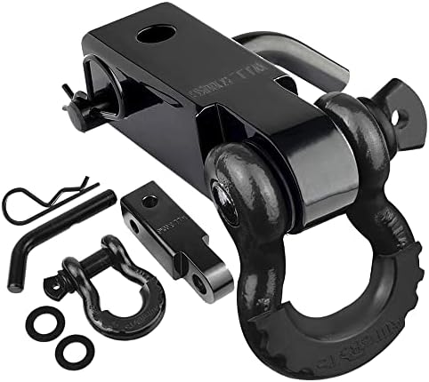 AUTOBOTS Tow Hitch Receiver 2" Shackle Hitch Receiver Black by AUTOBOTS