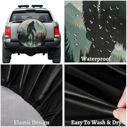 Bigfoot Spare Tire Cover 17in Spare Wheel Covers Tire Storage Cover - Image 4