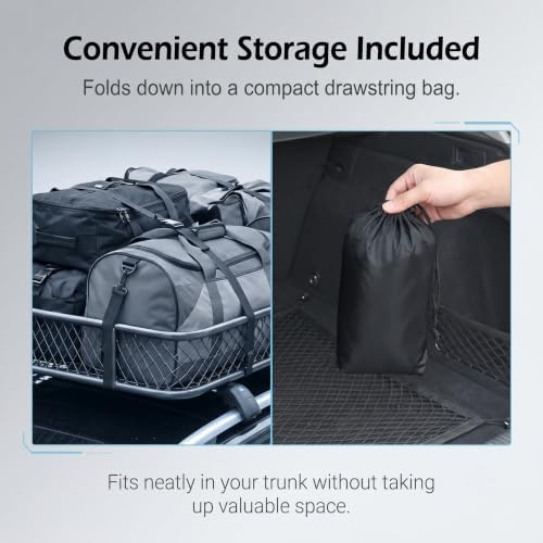 Car Roof Rack Cover, Drawstring Windproof Rooftop Luggage Shield, Outdoor - Image 6