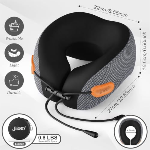 Ergonomic Travel Pillow, 100% Memory Foam Travel Neck Pillow - Image 6