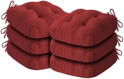 IASEAHK Memory Foam Dining Chair Cushions, 16.5"x16.5"x3.5" by IASEAHK