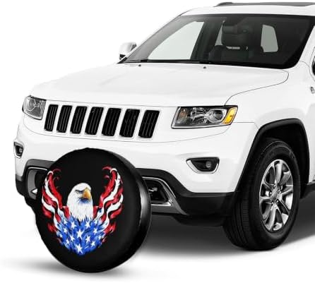 American Flag Spare Tire Cover, Universal Waterproof & Dustproof Wheel - Image 3