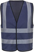 AYKRM 12 colour High visibility viz vest hi vis viz reflective work by AYKRM
