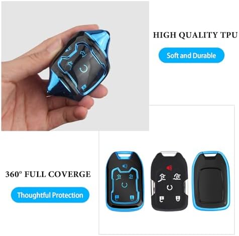 MILD EAST for Chevy GMC Key Fob Cover 6 Buttons Key Case 2016-2025 - Image 4
